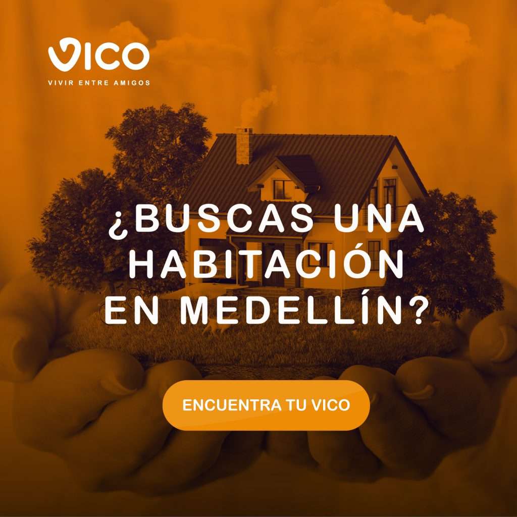 Publicité pour trouver une chambre dans une colocation à Medellin avec VICO sur getvico.com