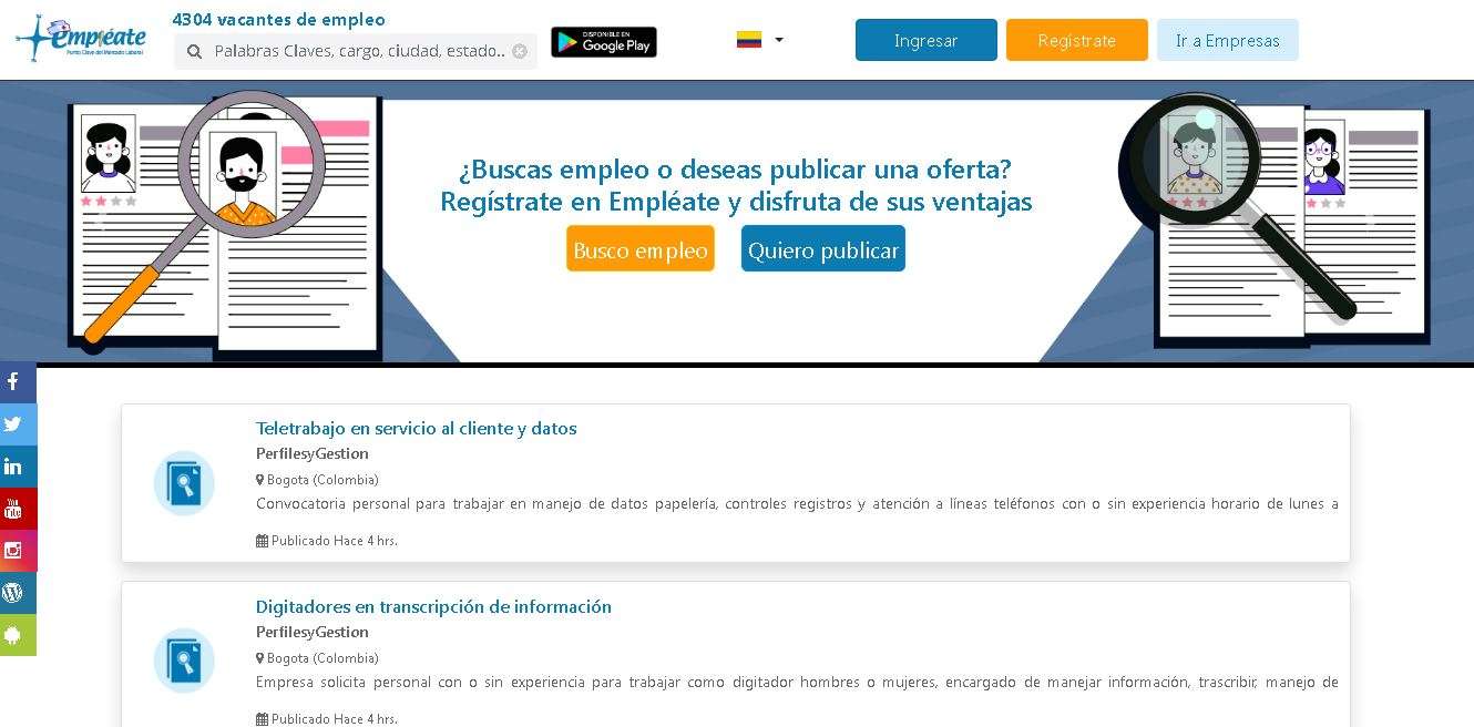 Empleate - Portal de empleos Colombia