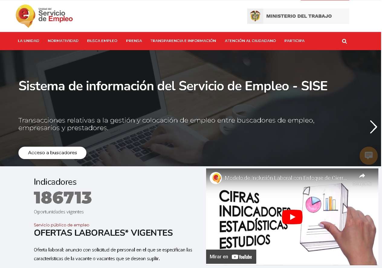 USE - paginas para encontrar empleo - Colombia