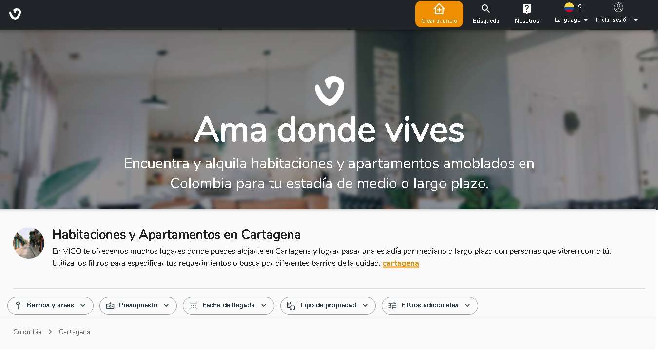 VICO - alojamiento para estudiantes en Cartagena