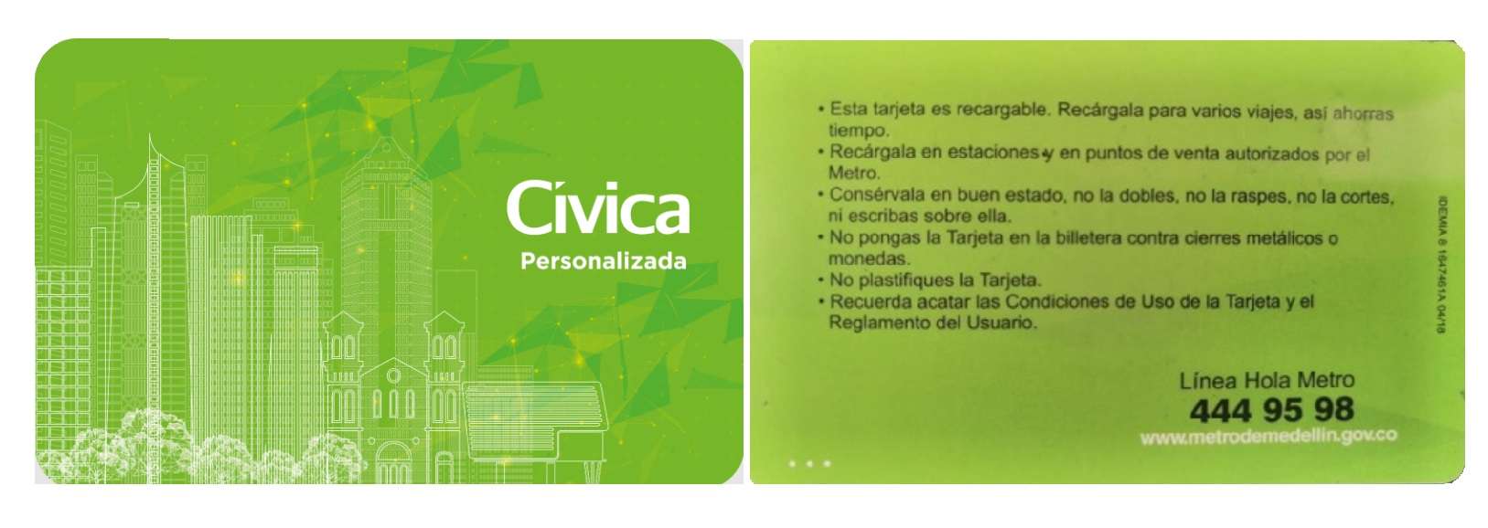Tarjeta Civica - Transporte Medellín